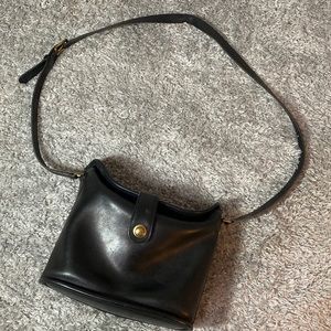 Coach Vintage Nottingham Binocular Purse Black  Leather crossbody classic